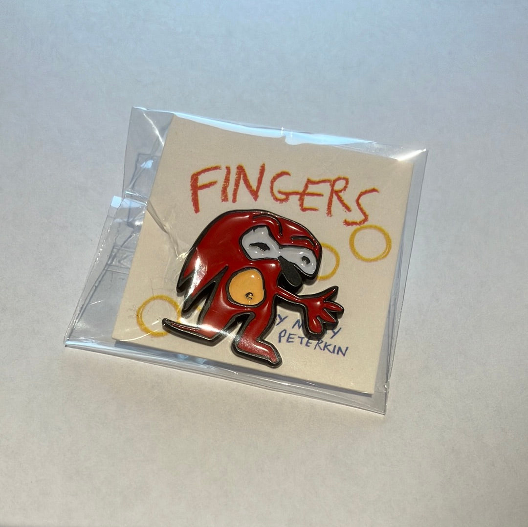 Badge - Fingers pin by Natty Peterkin