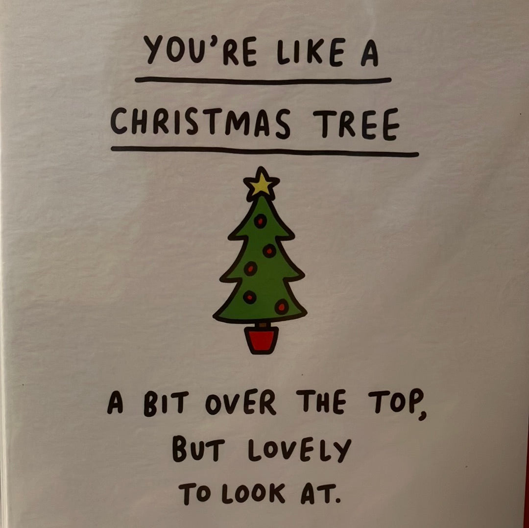 Card - XTHF1745 Christmas Tree Over the Top