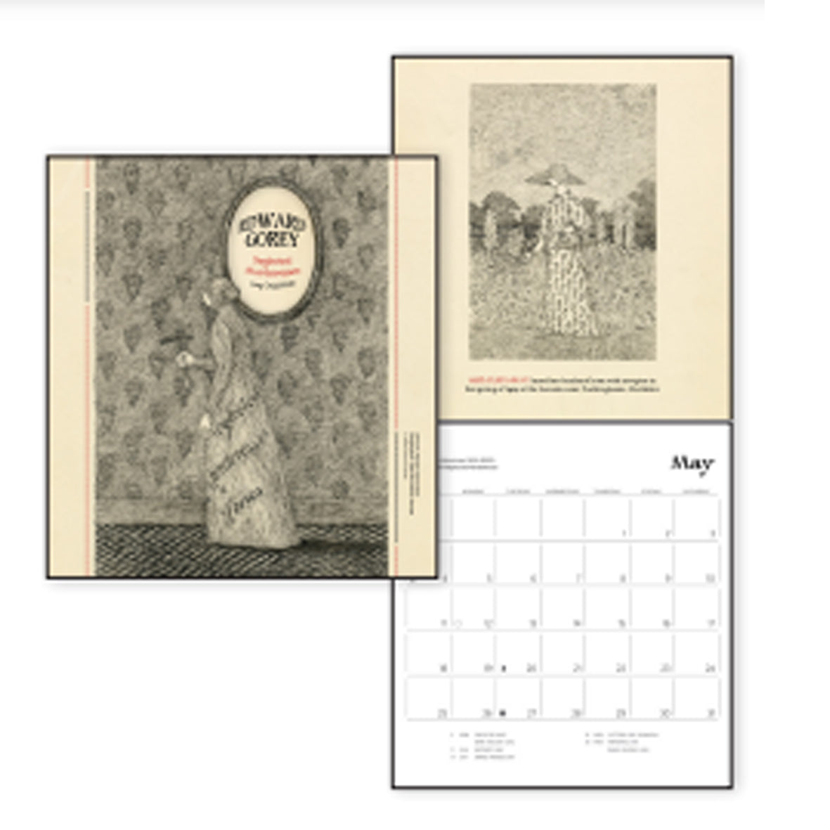 Calendar CAL25302 2025 Edward Gorey Neglected Murderesses The