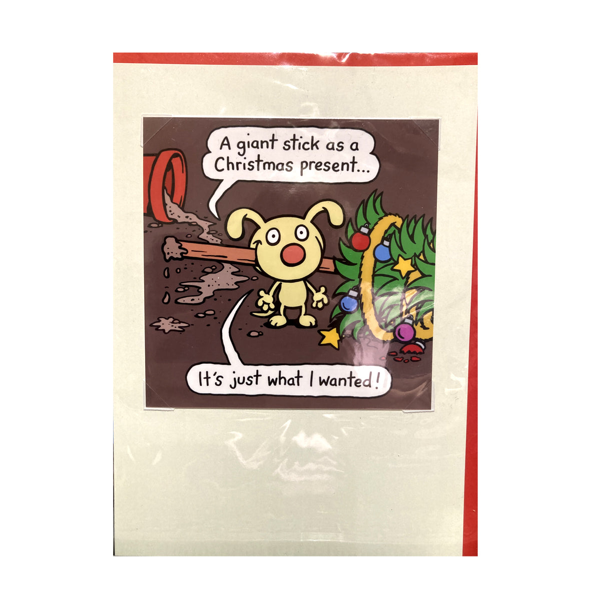 Card - Anthony Smith A Giant Stick as a Christmas present