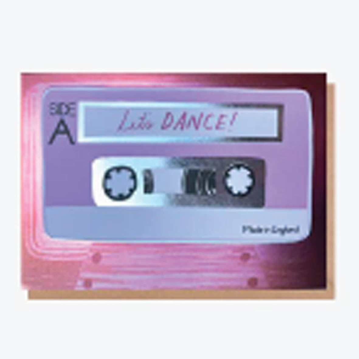 Card - Sharon King Chai RAD015 Let's Dance pink Cassette tape