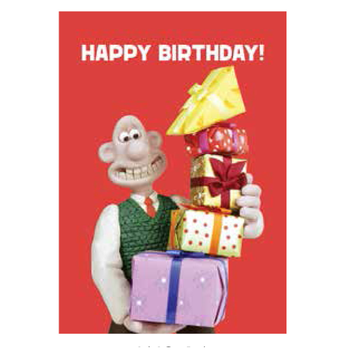 Card - WG14 Happy Birthday Wallace with presents