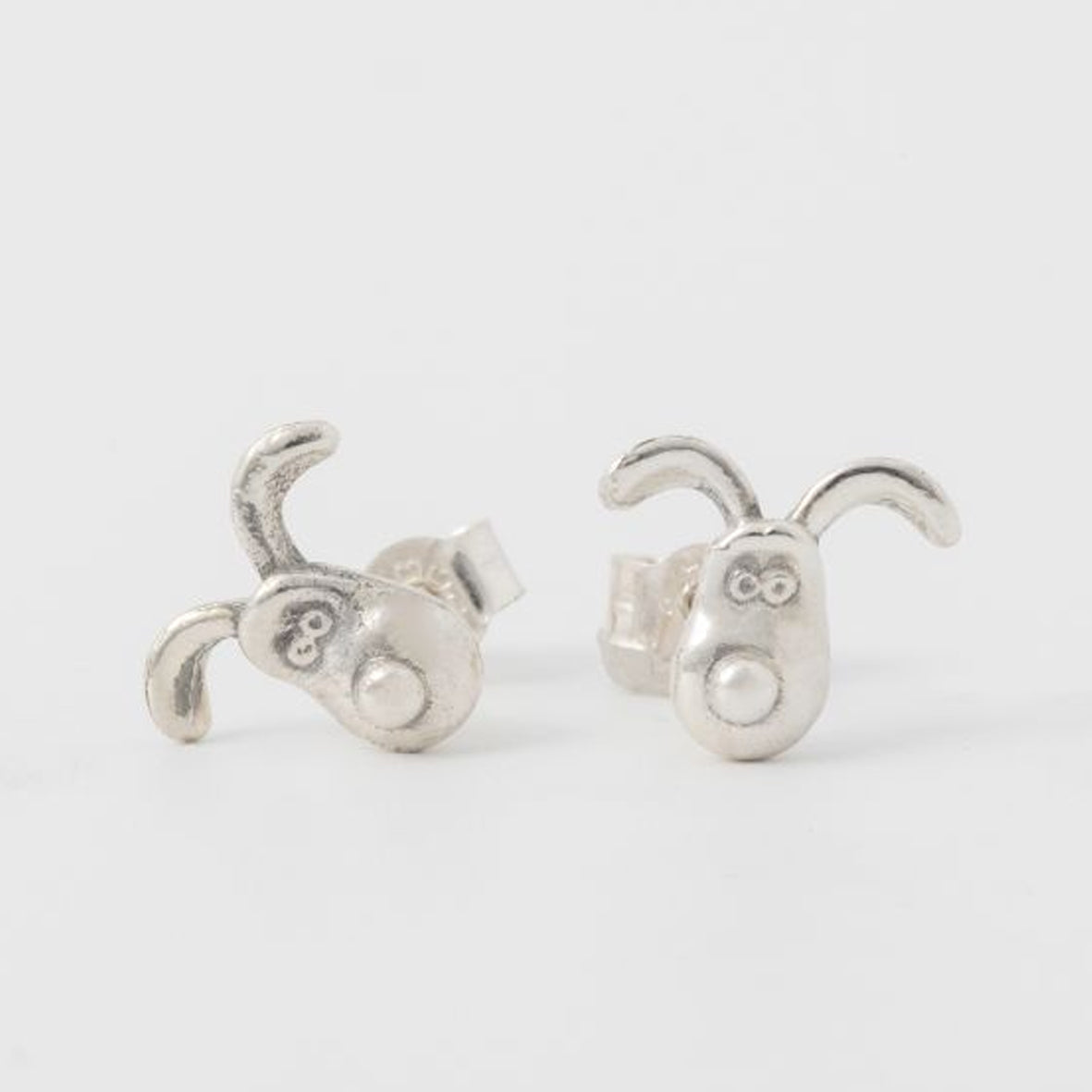 Jewellery - LTC-SS-WG-GRO-EAR Gromit Stud Earrings Sterling Silver