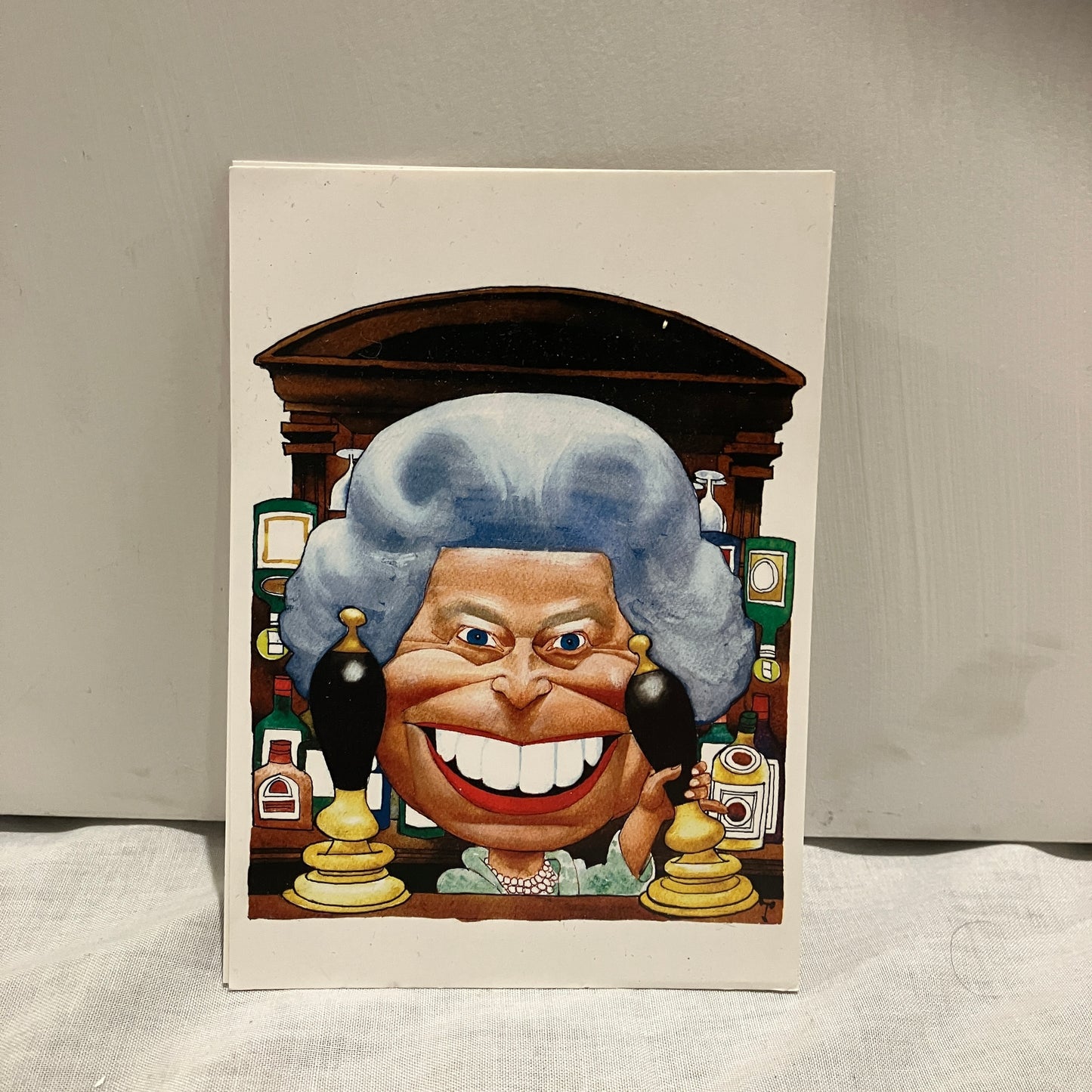 Postcard - Queen Elizabeth II 2002 Trog Wally Fawkes
