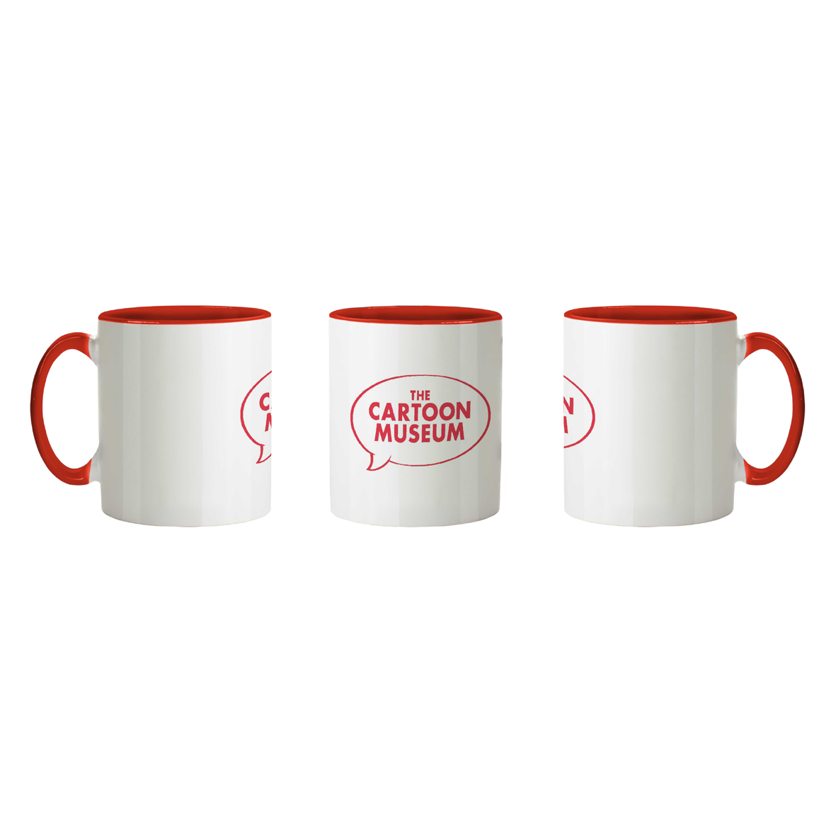 Mug - CARM082 CIMRED The Cartoon Museum Rowlandson Red Logo