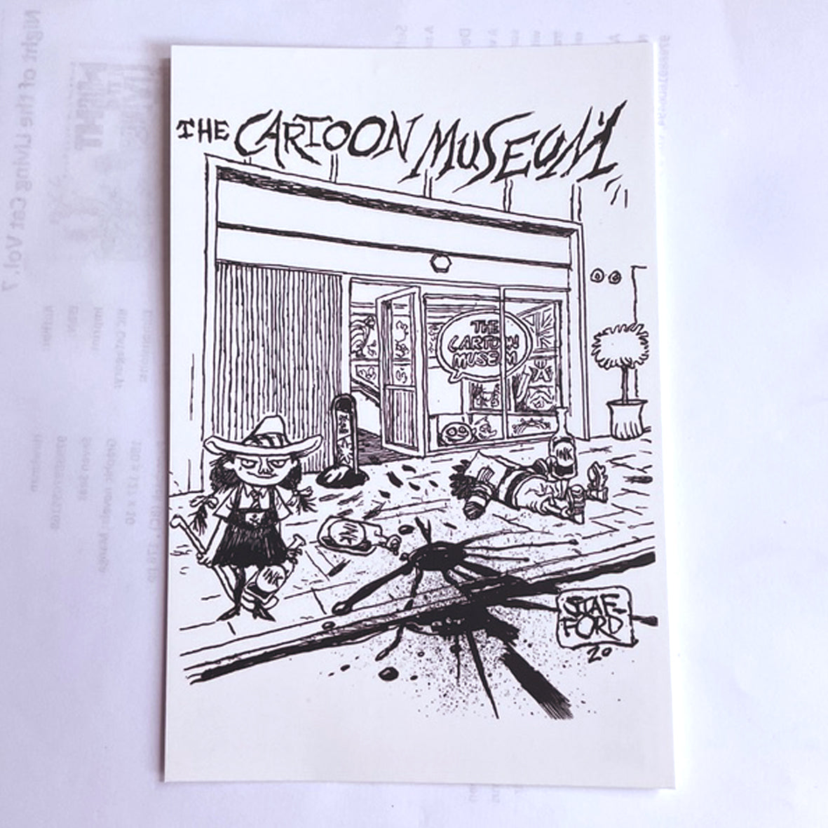 Postcard - CARM088PC The Cartoon Museum by Mark Stafford
