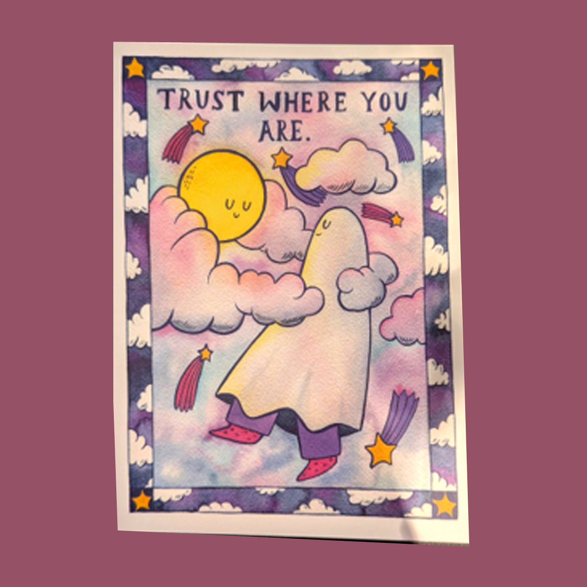 Postcard - Sad Ghost Club Trust Where You Are