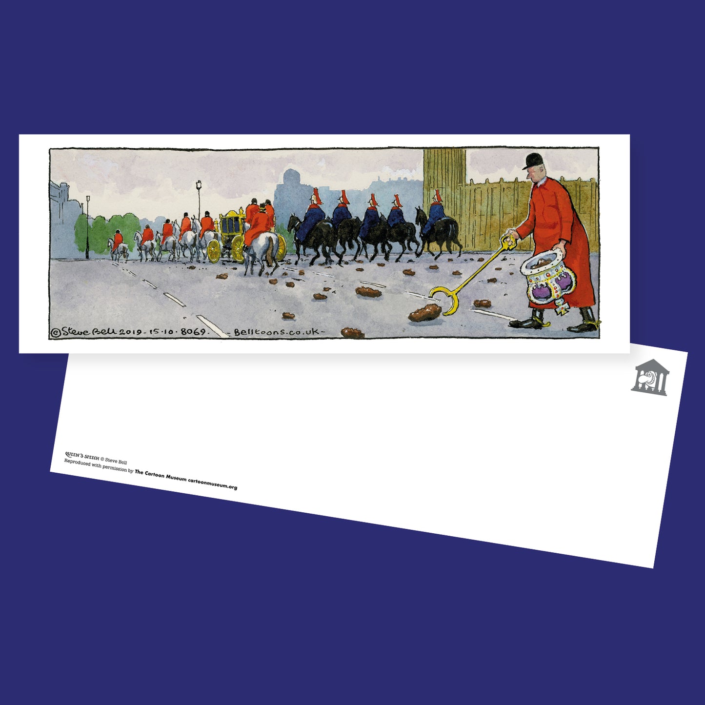 Postcard - Steve Bell Queen's Speech