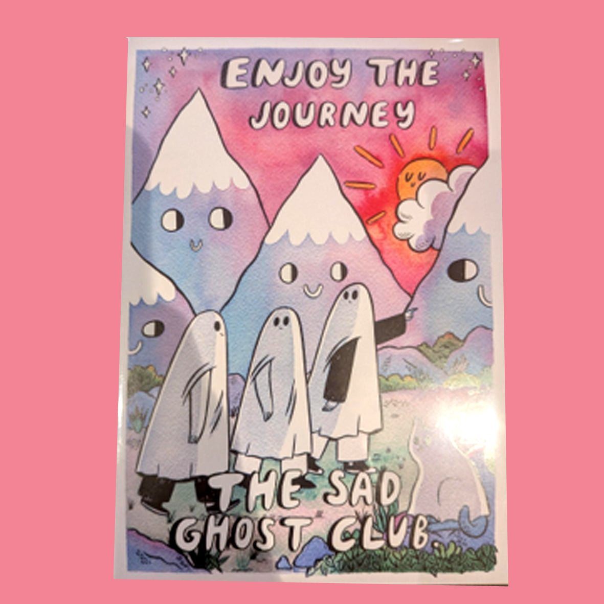 Print - Sad Ghost Club A5 Enjoy the Journey