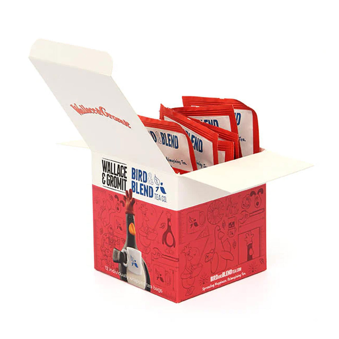 Tea Bags - 5061036 Bird and Blend Tea Company Wallace & Gromit FEATHERS MCGRAW