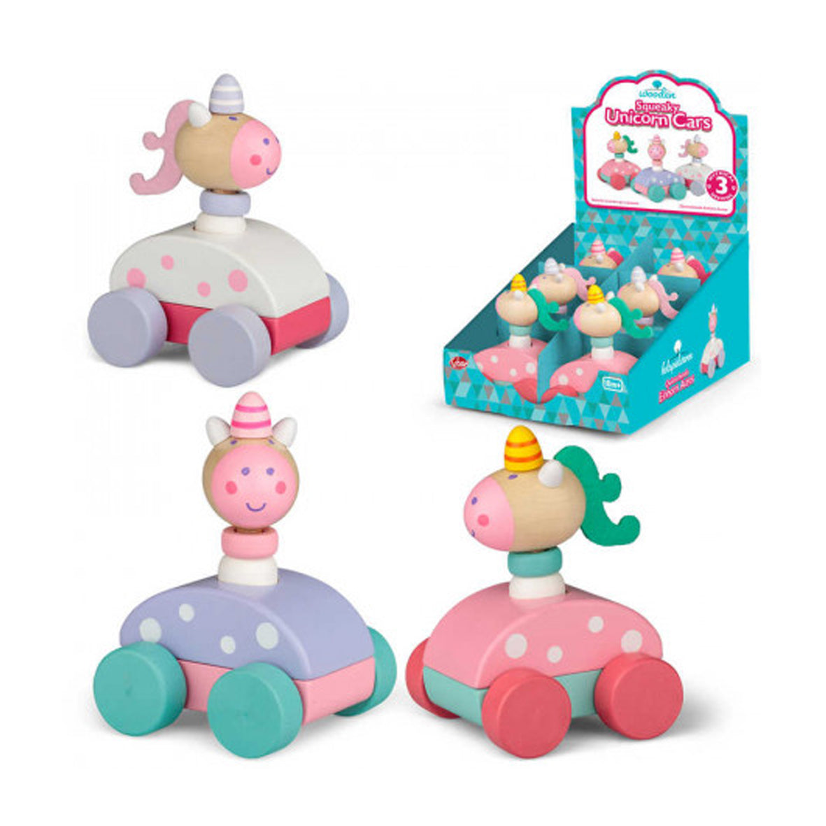 Toy - 38198 Squeaky Unicorn Cars