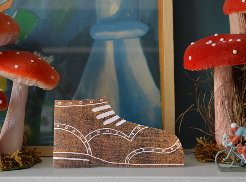 Card - Mortlake Papers Boot Shoe