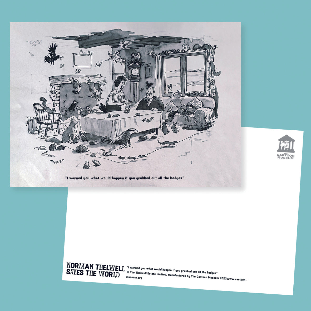 Postcard - A5 I warned you what would happen if you grubbed out all the hedges