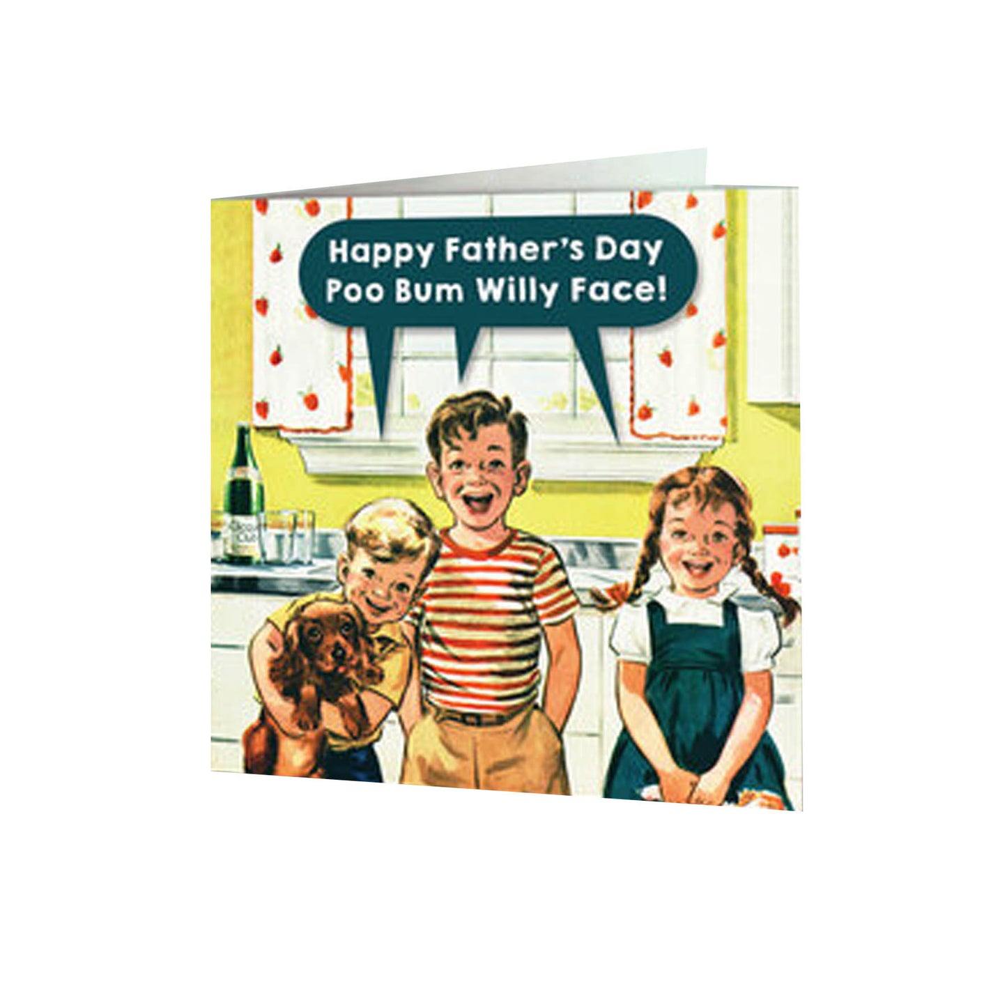 Card - SKINNY036 Poo Bum Willy Face