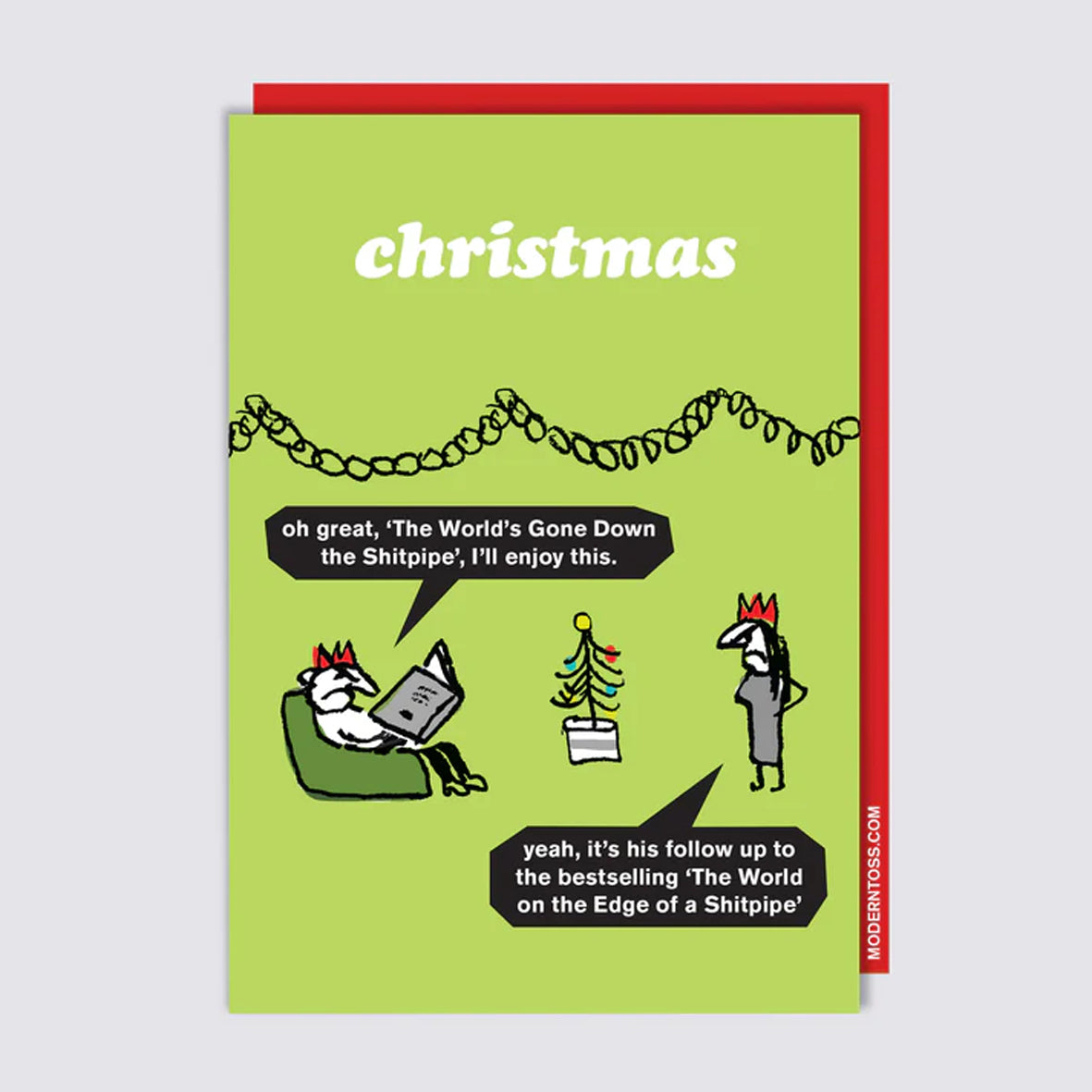 Card - XMT82 Oh great the world's gone down the shitpipe