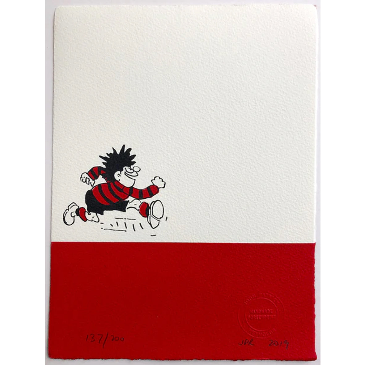 Print - JPRRUNNING Dennis running on red