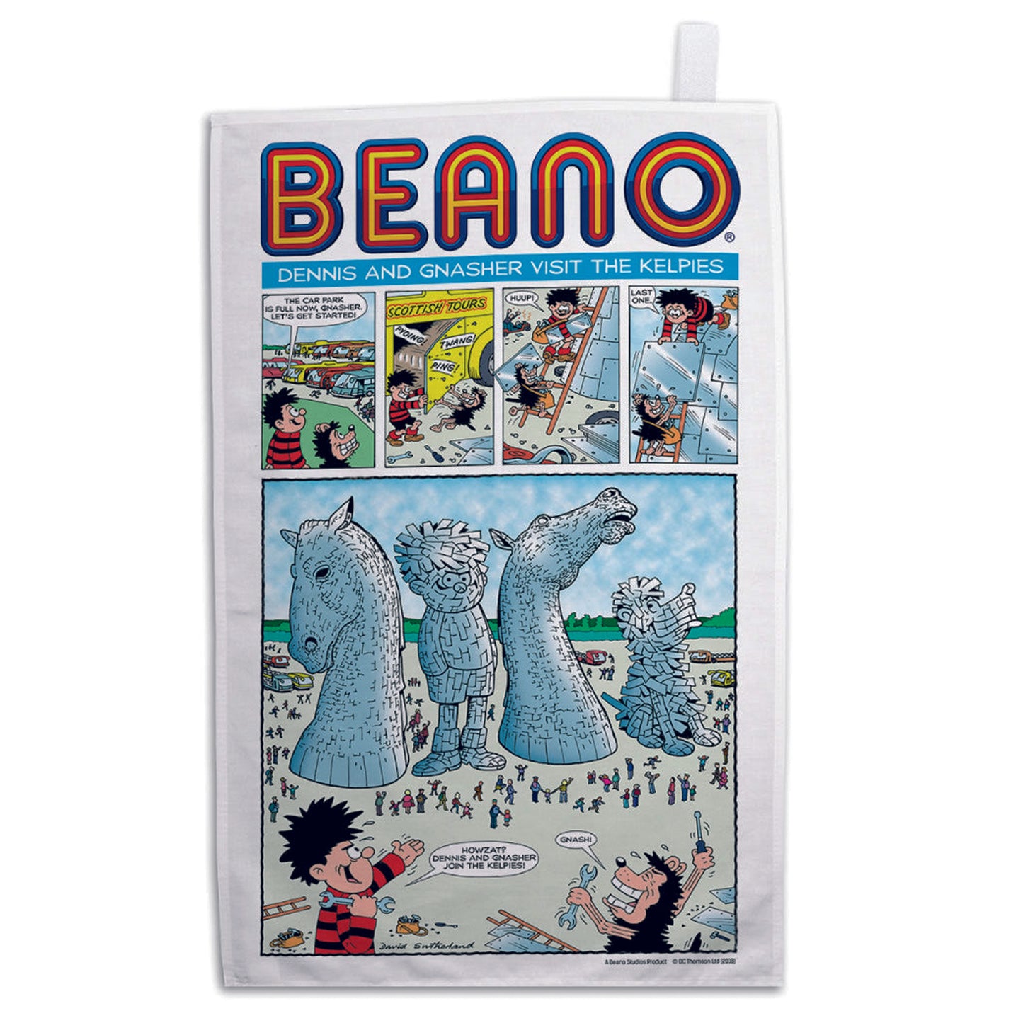Tea towel - KELBEANO01TTPACKAGED Beano Kelpies