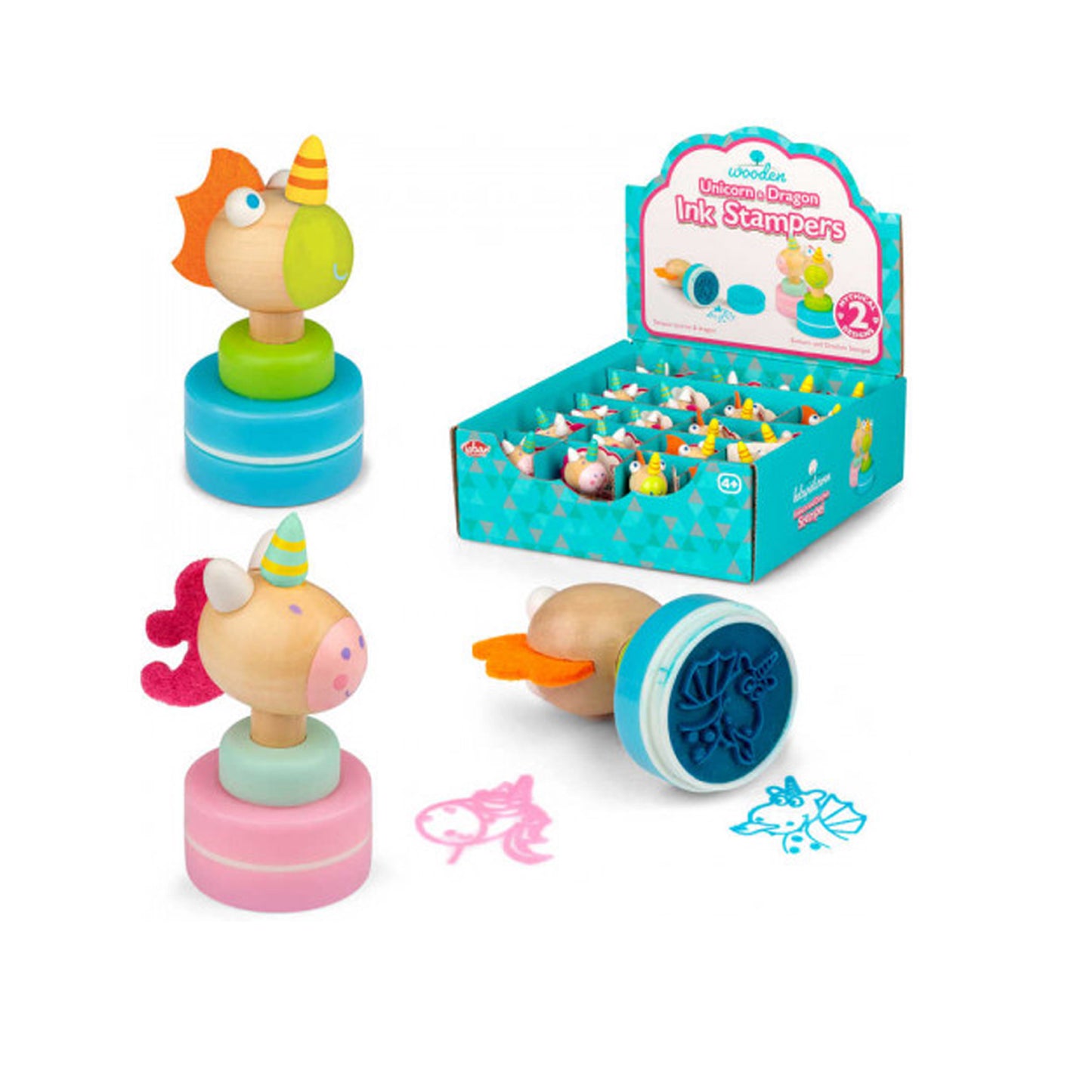 Toy - 38187 Unicorn and Dragon Ink Stamper