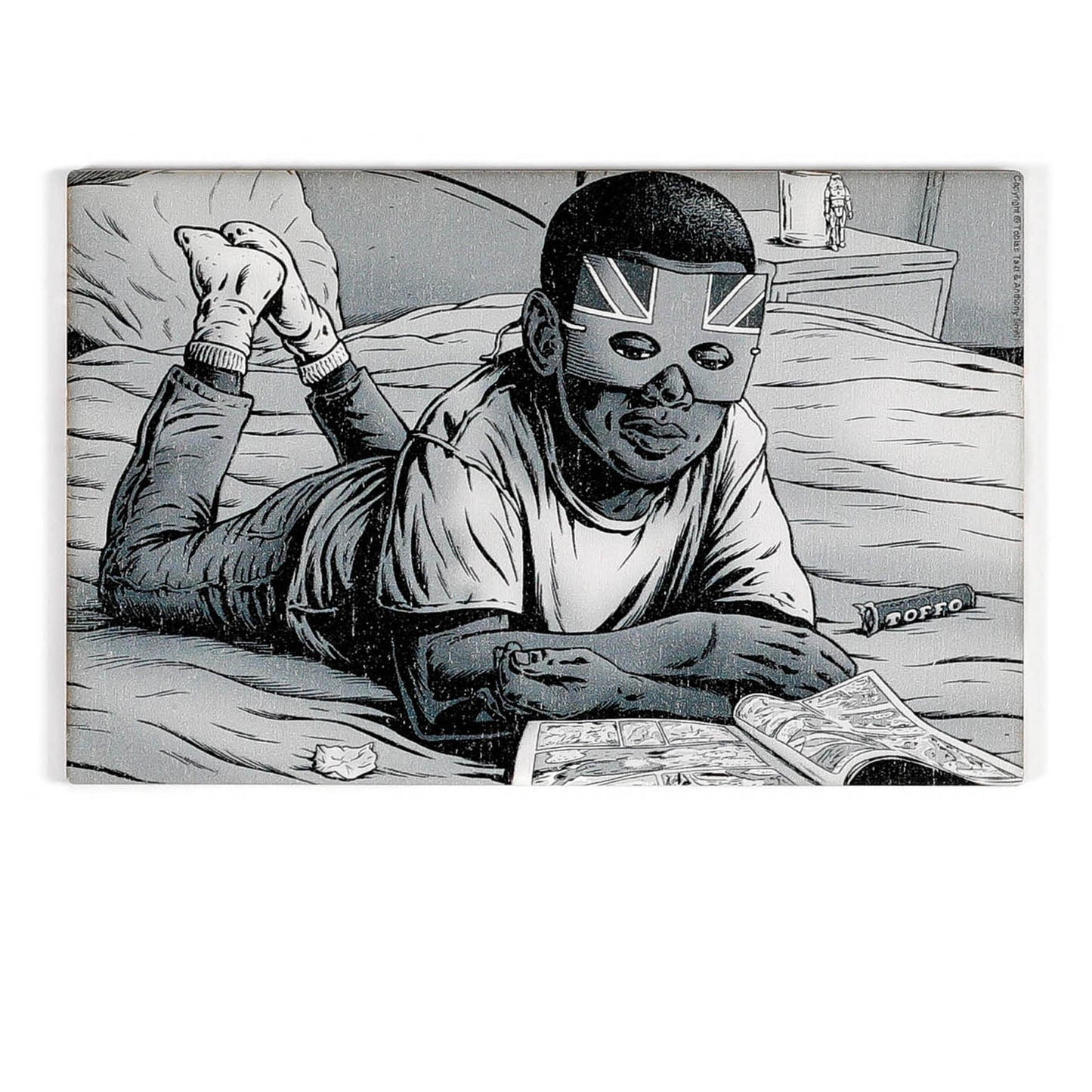 Wooden Postcard - BLACK Toffo