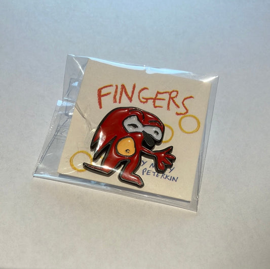 Badge - Fingers pin by Natty Peterkin