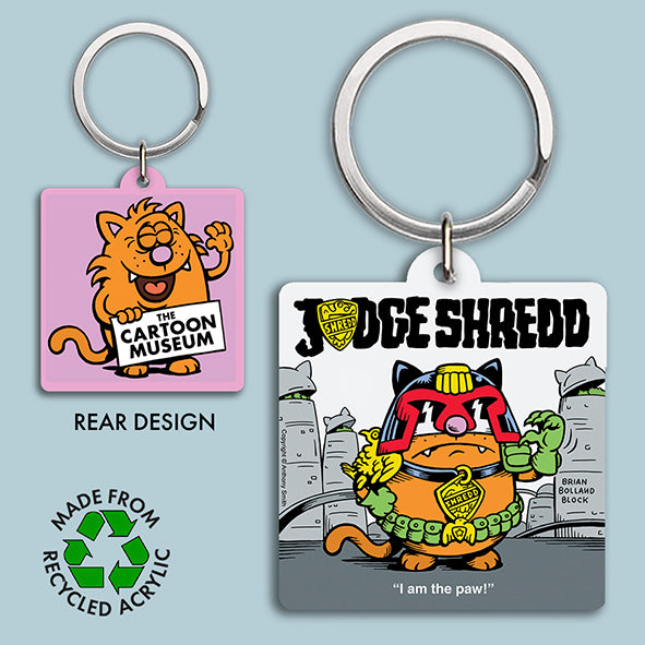 Keyring - 100415 Judge Shredd – The Cartoon Museum