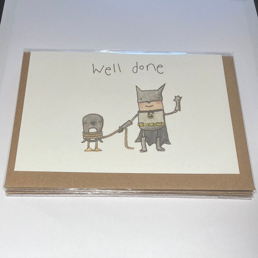 Card - bat16 Well Done