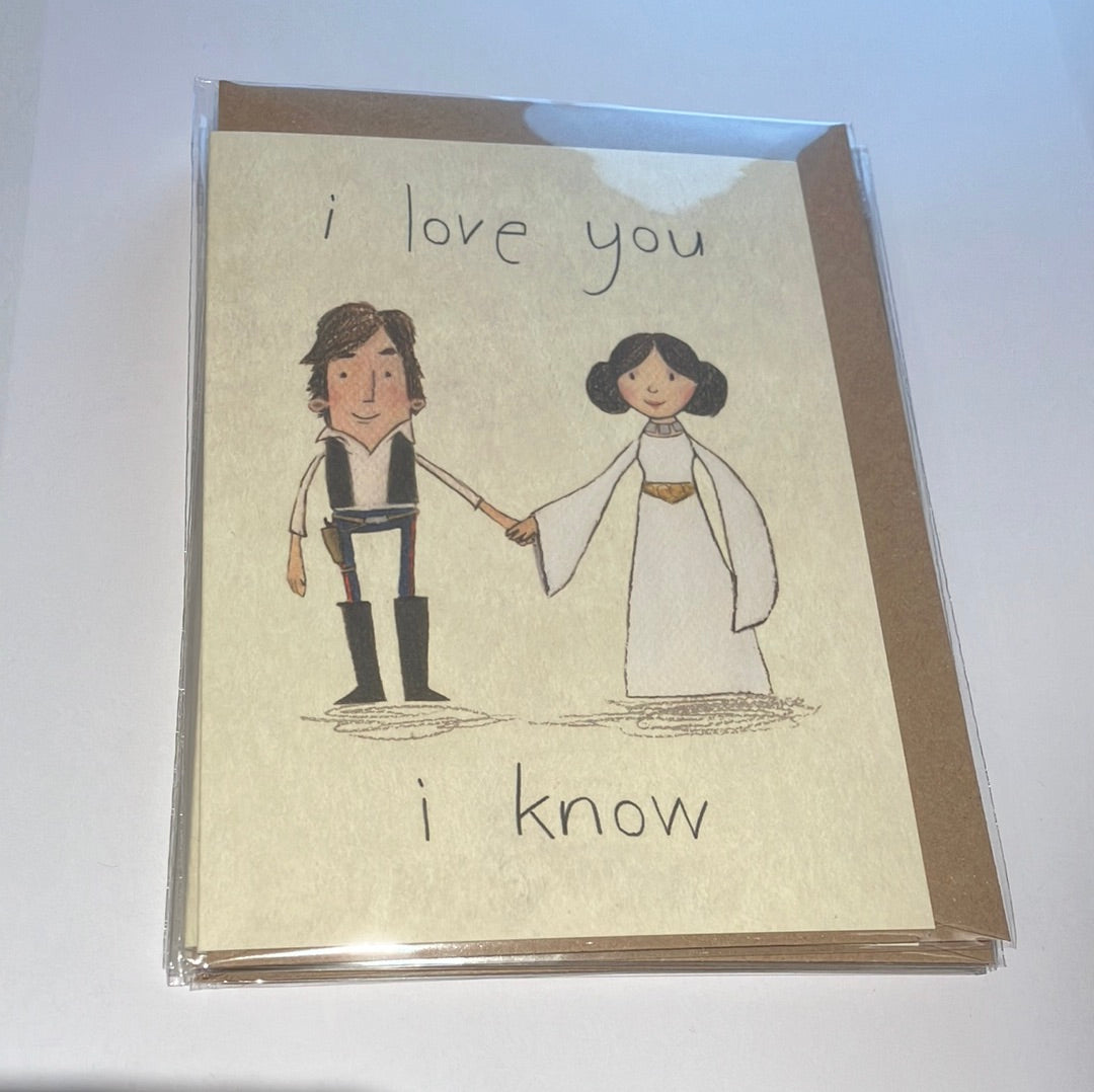 Card - stars35 I love you I know