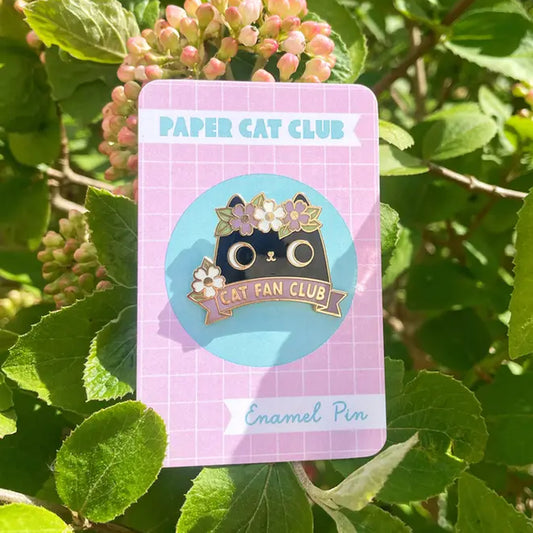 Badge - Paper Cat Club Cat Fan Club enamel pin