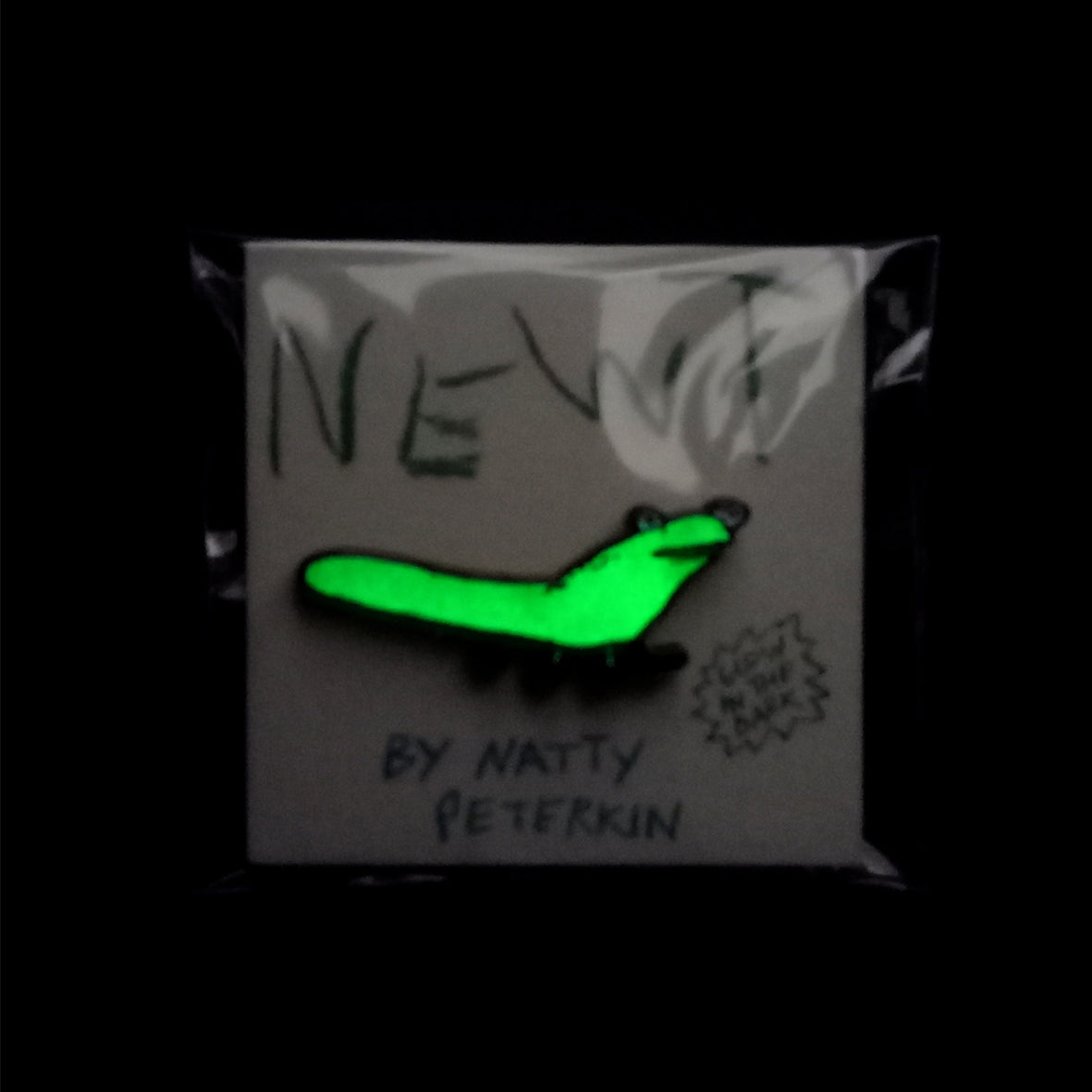 Badge - Newt Glow in the Dark pin by Natty Peterkin