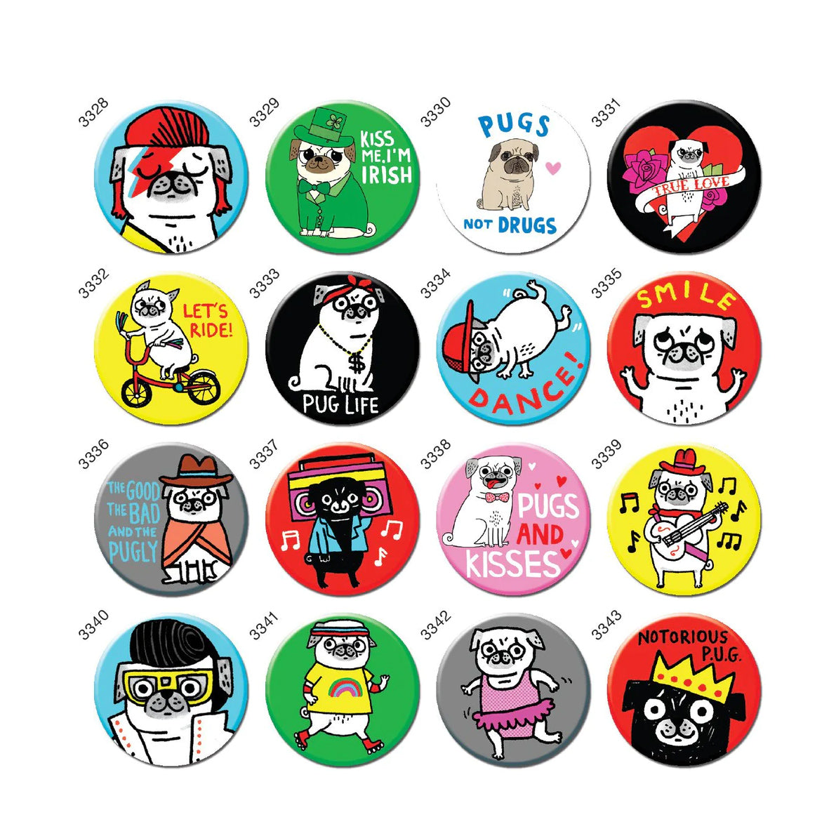 Badge - Gemma Correll Pug Life