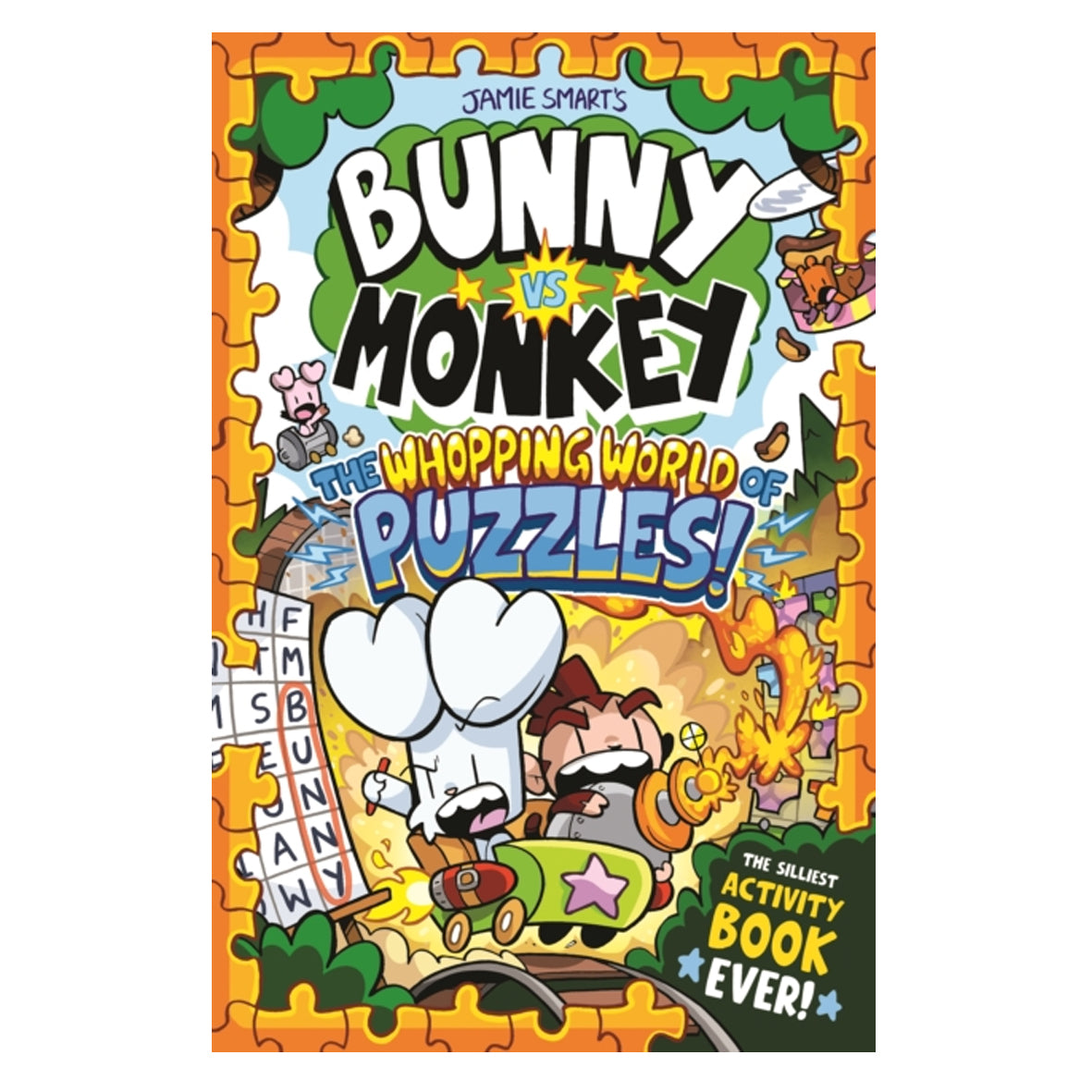 Book - Bunny vs Monkey: The Whopping World of Puzzles