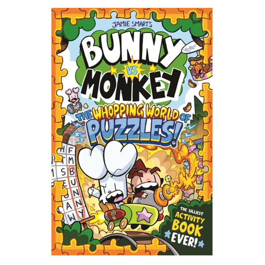 Book - Bunny vs Monkey: The Whopping World of Puzzles