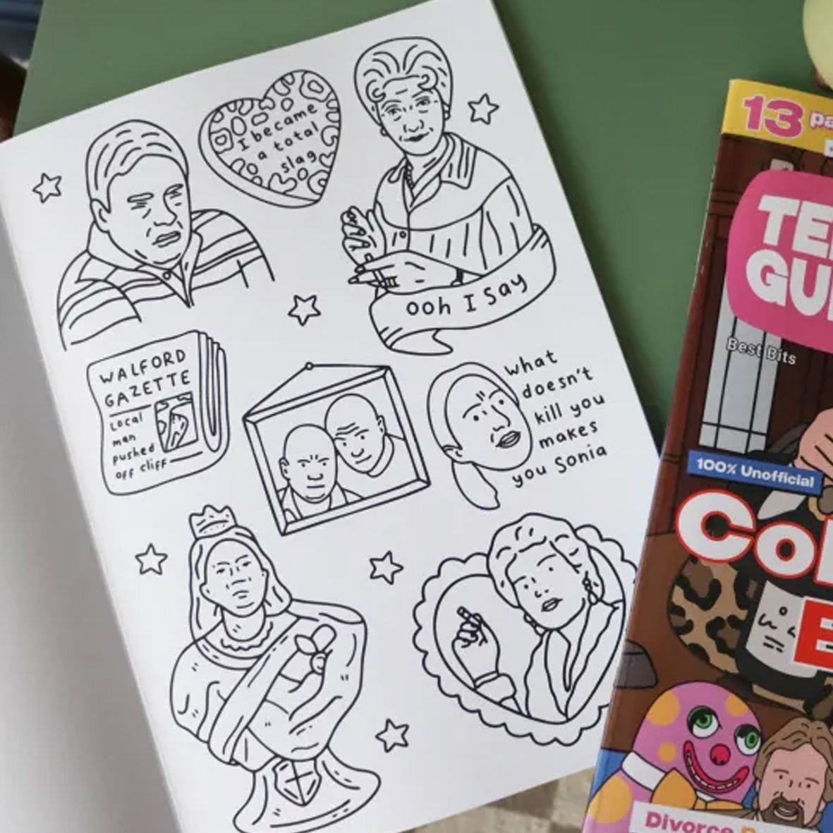 Book - Telly Guide Colouring Book