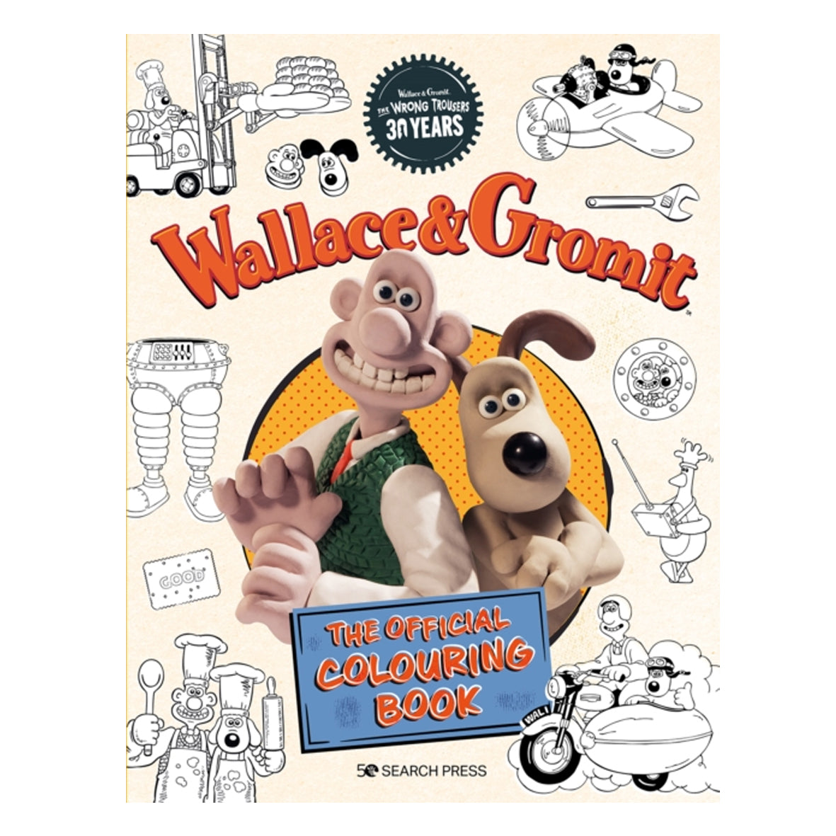 Book - Wallace & Gromit The Official Colouring Book