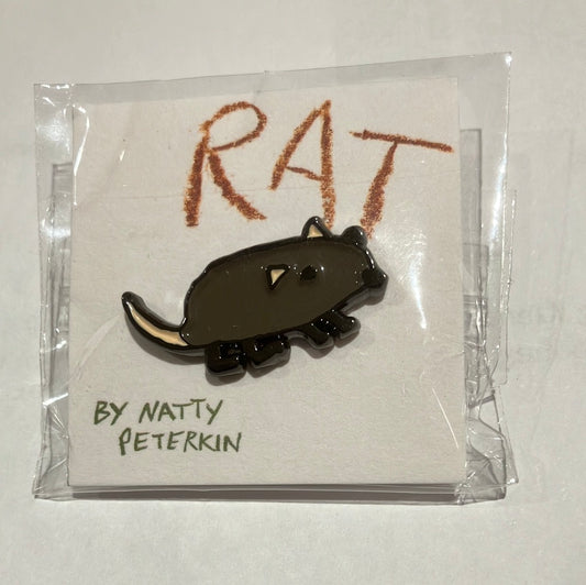 Badge - Rat pin by Natty Peterkin