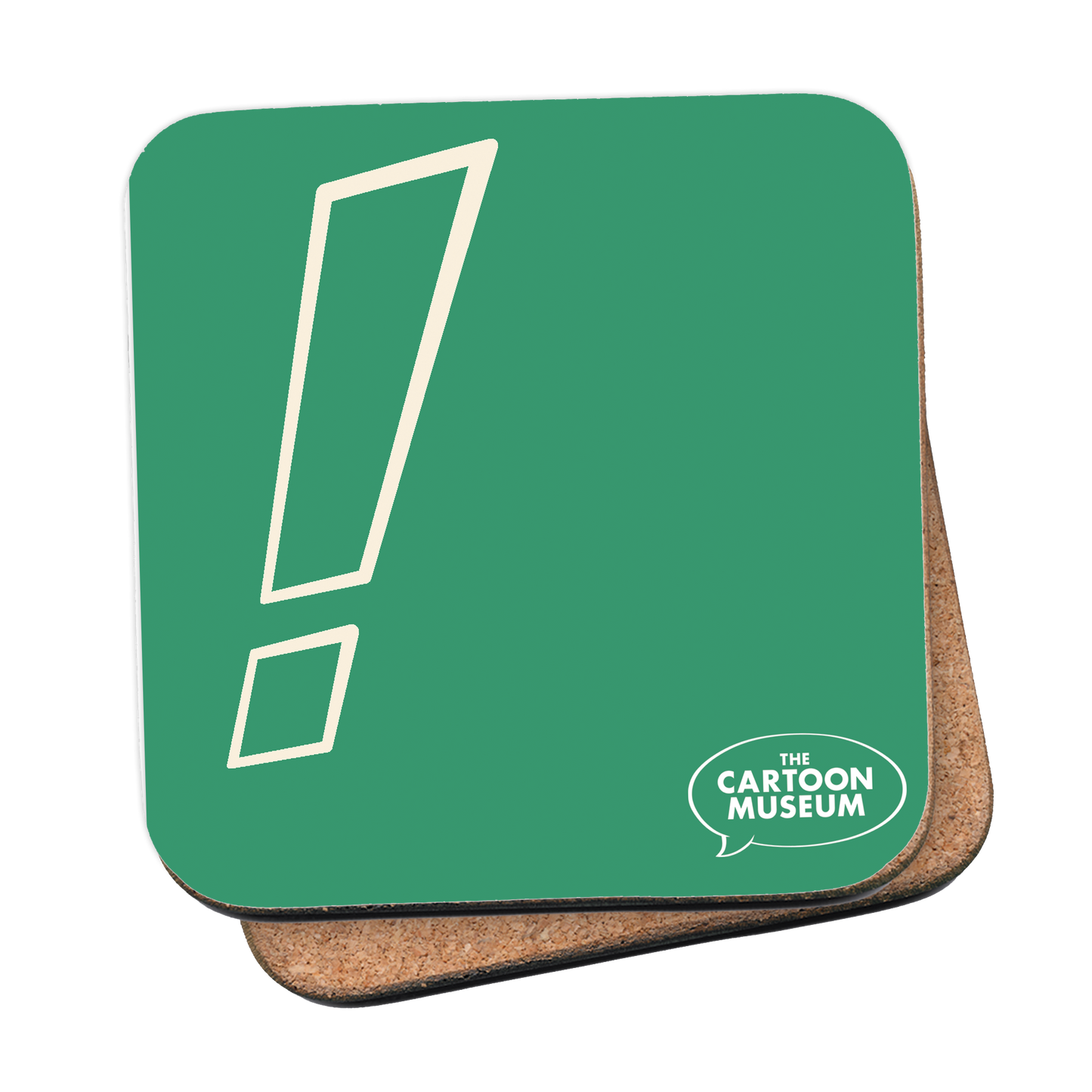 Coaster - Cartoon Museum colours and logo