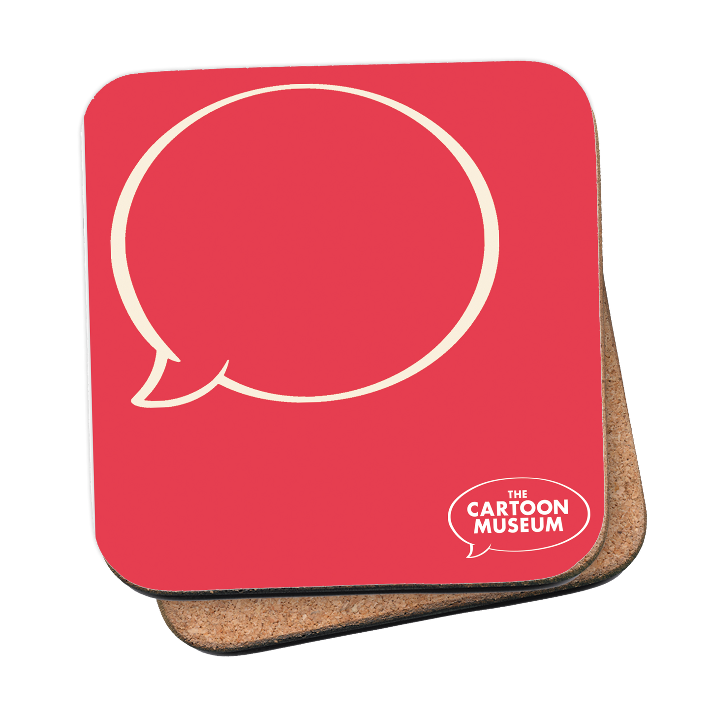 Coaster - Cartoon Museum colours and logo