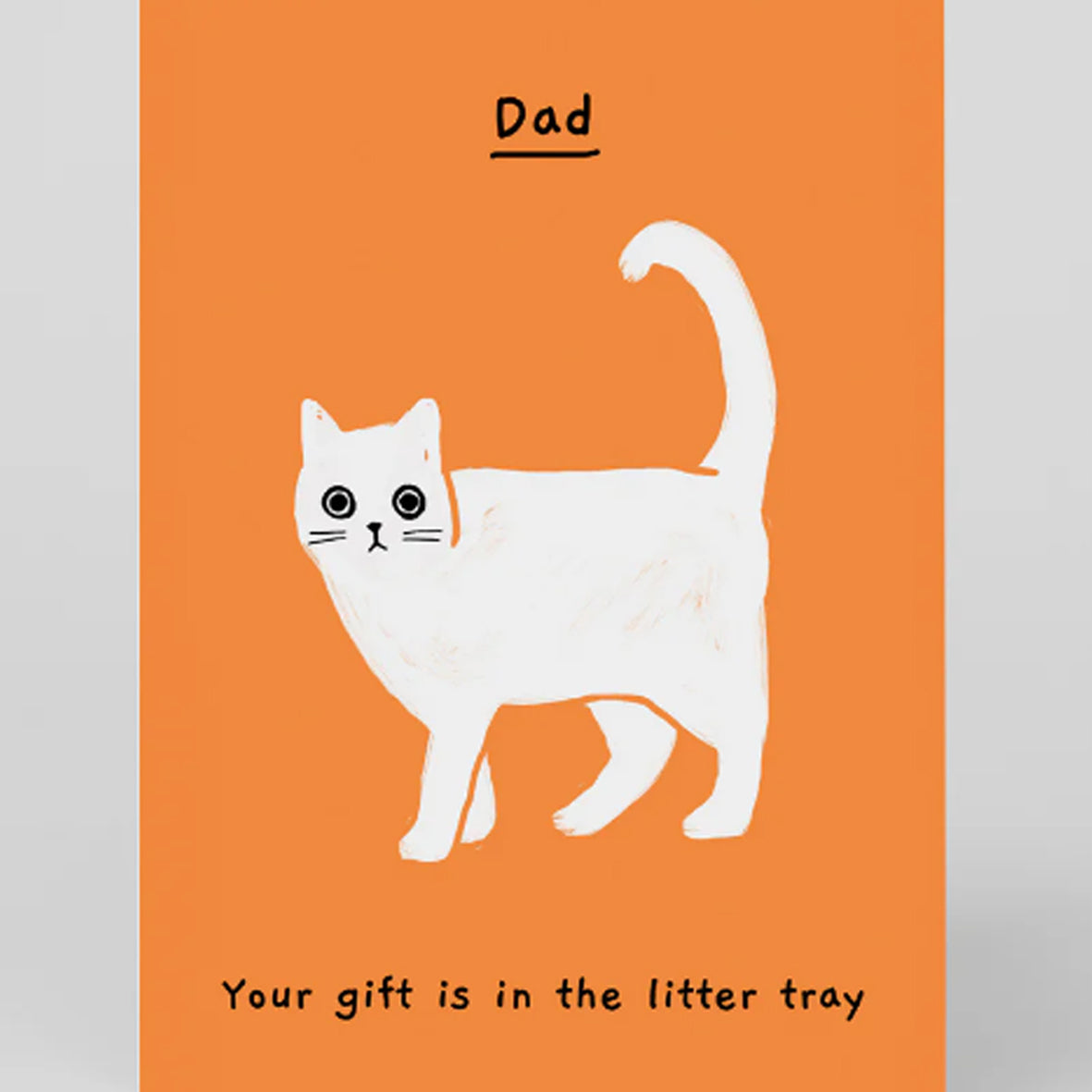 Card - 11240 Dad Your Gift is in the Litter Tray