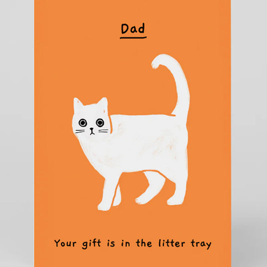 Card - 11240 Dad Your Gift is in the Litter Tray