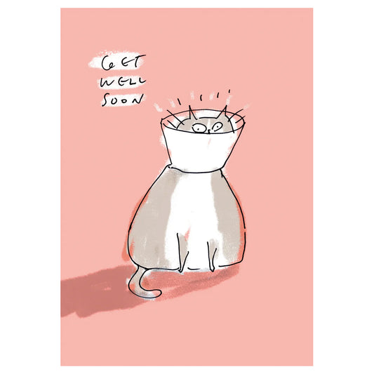Card - JS2962 Get Well Soon Cone Cat