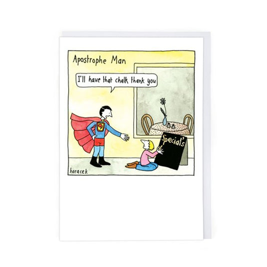 Card - Cath Tate JHF1352 Apostrophe Man