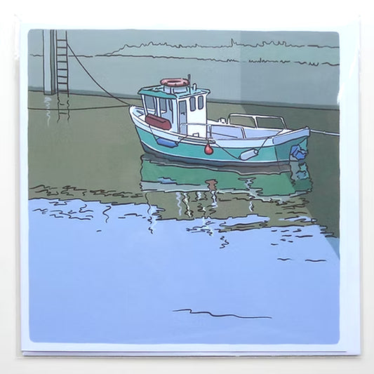 Card - Little Green Boat at Amble