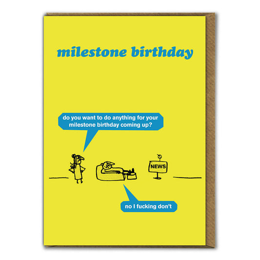Card - MT114 Milestone Birthday