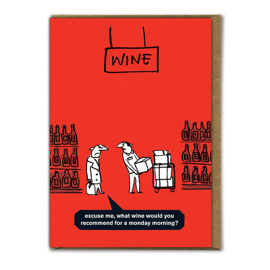 Card - MT129 Monday wine