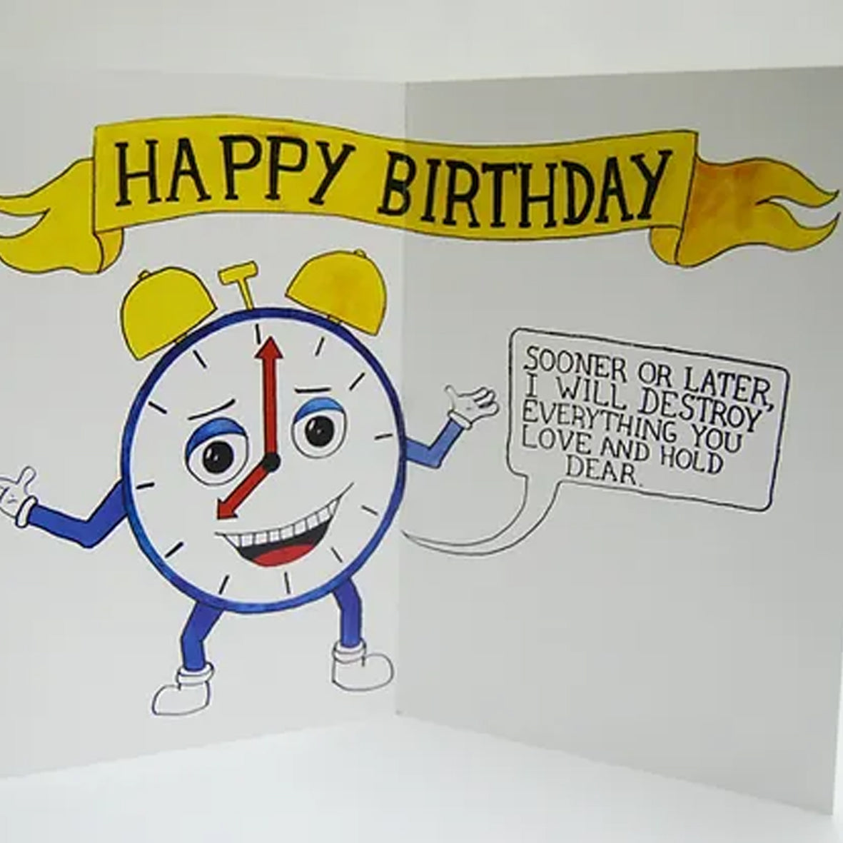 Card - Here's a special birthday message from Mr Time