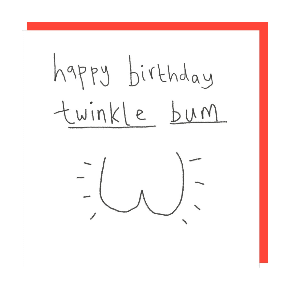 Card - SM013 Twinkle Bum