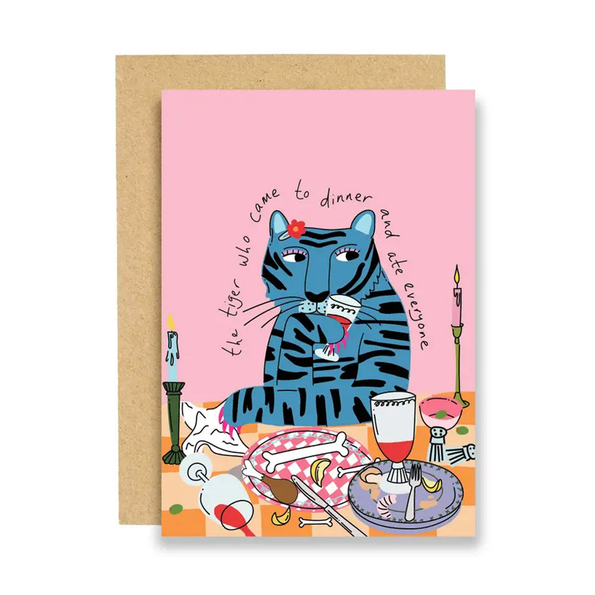Card - The Tiger Who Came to Dinner and Ate Everyone