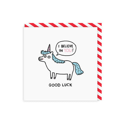 Card - GEMMA-GC-030-SQ Good Luck Unicorn