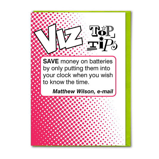 Card - VIZTIP014 Save Money