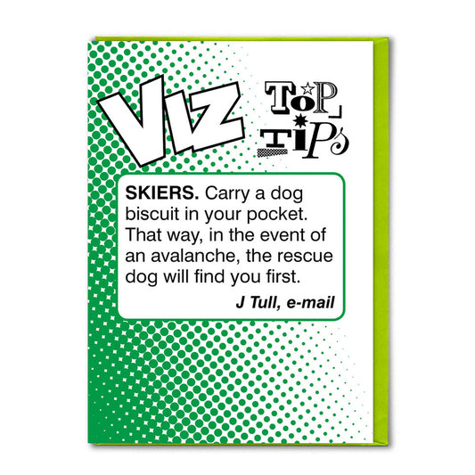 Card - VIZTIP022 Skiers